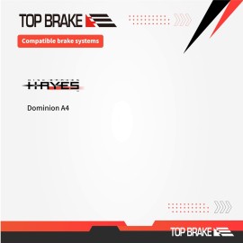 TOP BRAKE Disc Bike Brake Pads for Hayes Dominion A4 ([BD16-P] Performance (Red))
