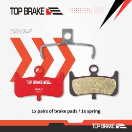 TOP BRAKE Disc Bike Brake Pads for Hayes Dominion A4 ([BD16-P] Performance (Red))