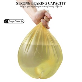 5 Rolls Small Trash Bags - 100 Counts Durable 4 Gallon Small Garbage Bags for home office kitchen Bathroom Bedroom Trash Can linersGolden 5 Rolls Small Trash Bags - 100 Counts Durable 4 Gallon Small Garbage Bags for home office kitchen Bathroom Bedroom Trash Can linersGolden
