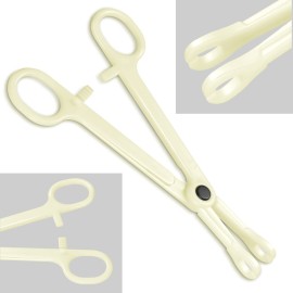 Honoson 100 Pcs Ear Nose Body Piercing Needles Mix Size 12G 14G 16G 18G 20G Stainless Steel Piercing Jewelry Kit and 1 Pcs Slotted Locking Pennington Forceps for Kit Supplies