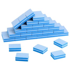 50 Pcs Mini Buffers for Nails 180/100 Grit Buffer for Acrylic Nails for Nail Care(Blue) 50 Pcs Mini Buffers for Nails 180/100 Grit Buffer for Acrylic Nails for Nail Care(Blue)