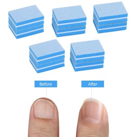 50 Pcs Mini Buffers for Nails 180/100 Grit Buffer for Acrylic Nails for Nail Care(Blue) 50 Pcs Mini Buffers for Nails 180/100 Grit Buffer for Acrylic Nails for Nail Care(Blue)