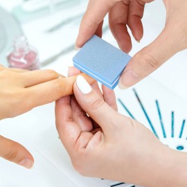 50 Pcs Mini Buffers for Nails 180/100 Grit Buffer for Acrylic Nails for Nail Care(Blue) 50 Pcs Mini Buffers for Nails 180/100 Grit Buffer for Acrylic Nails for Nail Care(Blue)