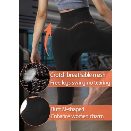 QZSH Sauna Pants Women Sweat Capris Slimming Leggings,Mesh Crotch,High Waist Workout Body Shaper Suits(TBH70031-01-M) QZSH Sauna Pants Women Sweat Capris Slimming Leggings,Mesh Crotch,High Waist Workout Body Shaper Suits(TBH70031-01-M)