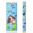 HIFOT Kids Growth Chart Height Measuring Chart, Mermaid Canvas Wall Hanging Rulers for Baby Children Girls Bedroom Decor 74.8\'\'* 7.87\'\'