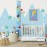 HIFOT Kids Growth Chart Height Measuring Chart, Mermaid Canvas Wall Hanging Rulers for Baby Children Girls Bedroom Decor 74.8\'\'* 7.87\'\'