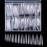 Long Stiletto False Nails,Long Sharp False Nail Tips,Easy Coffin Nails,YIMART 240pcs/box XL Stiletto False Nails Oval Stiletto Sharp Full Nail Tips Acrylic UV Gel Full Cover Nail Art Tips Decoration Nails Salon (Clear With Box)
