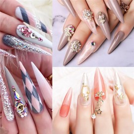 Long Stiletto False Nails,Long Sharp False Nail Tips,Easy Coffin Nails,YIMART 240pcs/box XL Stiletto False Nails Oval Stiletto Sharp Full Nail Tips Acrylic UV Gel Full Cover Nail Art Tips Decoration Nails Salon (Clear With Box) Long Stiletto False Nails,Long Sharp False Nail Tips,Easy Coffin Nails,YIMART 240pcs/box XL Stiletto False Nails Oval Stiletto Sharp Full Nail Tips Acrylic UV Gel Full Cover Nail Art Tips Decoration Nails Salon (Clear With Box)