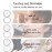 Milishow Compact Mirror with LED Light,1x/10x Magnifying Rechargeable Mirror,3.5in, Dimmable Travel Mirror for Purse,Pocket,Handheld 2-Sided Makeup Mirror