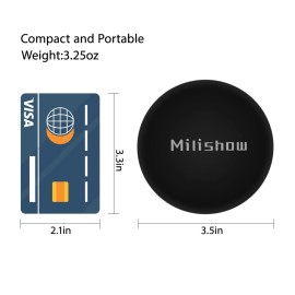 Milishow Compact Mirror with LED Light,1x/10x Magnifying Rechargeable Mirror,3.5in, Dimmable Travel Mirror for Purse,Pocket,Handheld 2-Sided Makeup Mirror Milishow Compact Mirror with LED Light,1x/10x Magnifying Rechargeable Mirror,3.5in, Dimmable Travel Mirror for Purse,Pocket,Handheld 2-Sided Makeup Mirror