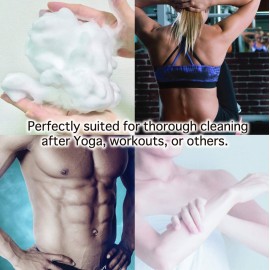 Extra Rough, Exfoliating Washcloth [Made in Japan] Exfoliating Towel Special Texture Makes Fluffy Foam Lather, Back Scrubber, Dead Skin Cell Remover [Loofah for Women and Men] (2pcs Set)