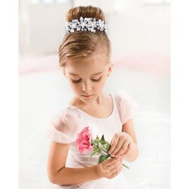 CURASA Princess Flower Crown Silver Girl Headpiece Crystal Pearl Headband for Girls Wedding Cute Hair Accessories for Birthday Halloween Tiaras for Women CURASA Princess Flower Crown Silver Girl Headpiece Crystal Pearl Headband for Girls Wedding Cute Hair Accessories for Birthday Halloween Tiaras for Women