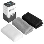 Exfoliating Body Washcloth Variety Pack (3pc) - Soft, Medium & Hard - Nylon Body Scrub Cloth (11.8 X 35.4) - Ideal Bath Shower Back Scrubber for Men & Women - Enhances Skin Beauty