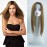 YYDS 27 Dark Blonde Natural Mixture Snythetic Topper Side Part Silk Straight Clip in Hairpiece for Women with Thin Hair (Left Part)
