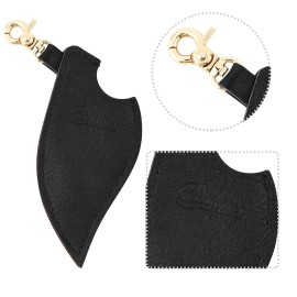 Beautyflier Clip-on Lip Balm Sleeves, Soft Leather Keychain Lipstick Holder Lip Gloss Pouch Lip Balm Holder Travel Accessories