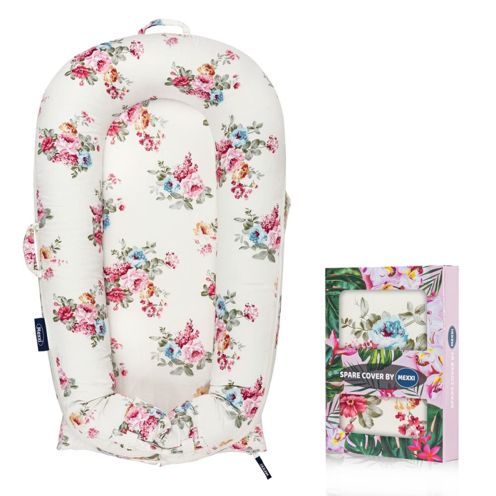 Infant Lounger Baby Nest Replacement Cover | Hypoallergenic | Premium | [Fits Dockatot Deluxe+] (Cover Only) (Roses)