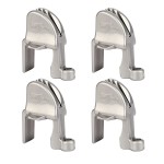 Boat Fender Clips, Adjustable Pontoon Boat Square Rail Fender Cleats/Clips/Hangers for Pontoon Bumpers, Pontoon Boat Accessories for Bumpers, 4 Pack