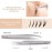 SIVOTE Eyelash Extension Tweezers for Classic & Volume Lashes, 5-Pack, Silver