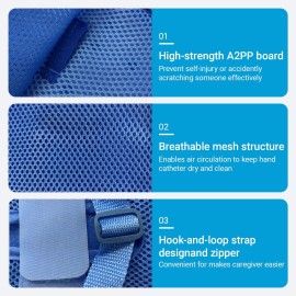 CHOYTONG Safety Dementia Restraint Mitts, Hands Finger Control Glove, Prevent Scratching for Elderly Patient, 2 Pcs (S) CHOYTONG Safety Dementia Restraint Mitts, Hands Finger Control Glove, Prevent Scratching for Elderly Patient, 2 Pcs (S)