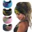 Gangel Boho Headbands Tie Dye Fabric Turban Head Wraps Wide Hair Scarf Yoga Running Hair Accessories for Women and Girls(Pack of 4) (Tie dye)