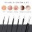 Boxoyx Pimple Popper Tool Kit - 6 Pcs Blackhead Remover Comedone Extractor Tool Kit with Metal Case for Quick and Easy Removal of Pimples, Blackheads, Zit Removing, Forehead, Facial and Nose(Black)