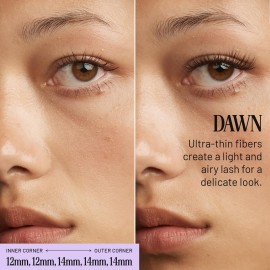 Lilac St - Dawn Natural Faux Eyelash Clusters (10mm) - No Makeup Look - DIY Lash Extension Wisps - Lightweight & Lifelike - Lasts 10 Days - Cruelty Free, Vegan, Women Founded - 10 Lashes