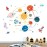 Space Planet Wall Decals Wall Stickers Kids,Cute Educational Wall Stickers for Daycare,Nursery,Playroom,Babyroom,Classroom,School.