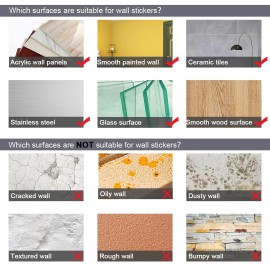 Space Planet Wall Decals Wall Stickers Kids,Cute Educational Wall Stickers for Daycare,Nursery,Playroom,Babyroom,Classroom,School.