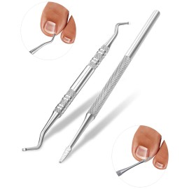 (50 +2) Pack Professional Ingrown Toenail Correction Treatment Kit, 50 Pcs Ingrown Toenail Corrector Straightener Strips Recover Clips with 2 Pcs Ingrown Toenail File And Lifter