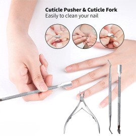 31Pcs Foot & Hand File Pedicure Tools Kit for Dead Skin Remove, Nail Maintain with Cleaning Storage Box for Men Women Salon or Home Best Gift