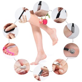 31Pcs Foot & Hand File Pedicure Tools Kit for Dead Skin Remove, Nail Maintain with Cleaning Storage Box for Men Women Salon or Home Best Gift