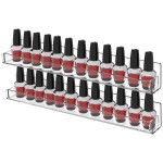 6 Pack Nail Polish Shelves for Wall,Hanging Clear Acrylic Nail Polish Rack Wall Mounted Shelf for Nail Salon Wall Essential Oil Shelf,Gel Fingernail Polish Holder and Tattoo Studio Decor Paint
