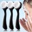 3 Pieces Facial Cleansing Brush Acrylic Handle Face Scrubbers Soft Bristle Exfoliator Cleaner Brush Scrub Exfoliating Facial Scrubber for Face Care Makeup Skincare Removal(Black)