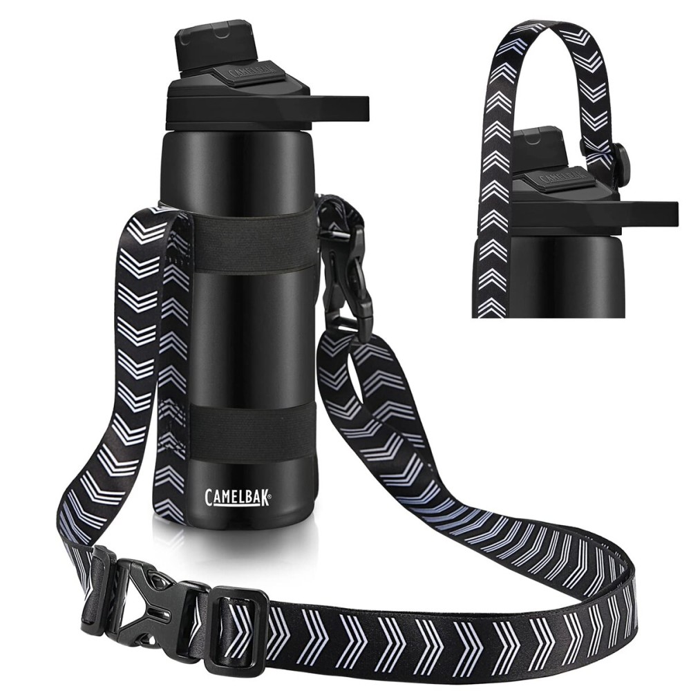 EasyAcc Water Bottle Holder Strap Sling, for Owala FreeSip 24 32 40 oz, Hydro Flask, Cirkul, Yeti, Stanley Flip, Universal Water Bottles, with Carabiner, for Walking Curise Travel (Bottle Excluded)
