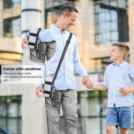 EasyAcc Water Bottle Holder Strap Sling, for Owala FreeSip 24 32 40 oz, Hydro Flask, Cirkul, Yeti, Stanley Flip, Universal Water Bottles, with Carabiner, for Walking Curise Travel (Bottle Excluded)