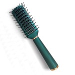 RN BEAUTY Reazana Detangling Brush Anti-Static Massage Hair Brushes Nylon Bristle Pins Blow Drying Detangler Hairbrush for Men and Women of All Wet or Dry Hair Types Malachite Green Color (Vented)