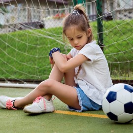 WILLBOND 20 Pieces Soccer Hair Scrunchies, Soft Silk Satin Sport Hair Ties for Girls, Women, Player Team, Christmas (Mixed Colors)