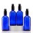 YIZHAO Blue Glass Spray Bottles 4oz, with Small Fine Mist Spray, Metal Cap, Refillable for Essential Oil,Travel,Cleaning,Perfume,Aromatherapy,Makeup - 4 Pcs