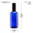 YIZHAO Blue Glass Spray Bottles 4oz, with Small Fine Mist Spray, Metal Cap, Refillable for Essential Oil,Travel,Cleaning,Perfume,Aromatherapy,Makeup - 4 Pcs