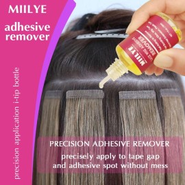 MIILYE Wig Glue Remover x 2 Bottles, Tape in Hair Extensions Remover |Solvent for Adhesive Residue, Lace Front Wig |Poly Hairpieces |Toupee |Cosmetic Hair Bonding Tape Removal MIILYE Wig Glue Remover x 2 Bottles, Tape in Hair Extensions Remover |Solvent for Adhesive Residue, Lace Front Wig |Poly Hairpieces |Toupee |Cosmetic Hair Bonding Tape Removal