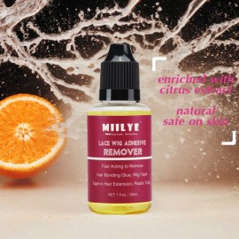 MIILYE Wig Glue Remover x 2 Bottles, Tape in Hair Extensions Remover |Solvent for Adhesive Residue, Lace Front Wig |Poly Hairpieces |Toupee |Cosmetic Hair Bonding Tape Removal MIILYE Wig Glue Remover x 2 Bottles, Tape in Hair Extensions Remover |Solvent for Adhesive Residue, Lace Front Wig |Poly Hairpieces |Toupee |Cosmetic Hair Bonding Tape Removal