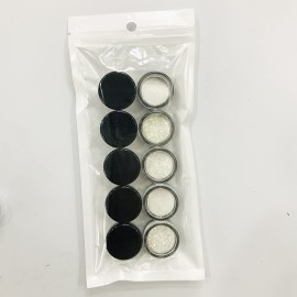 PrettyG 10 Boxes Set UV Color Changing Powder Glitter - Festival Rave Beauty Makeup Face Body Nail Art Decoration UV-10C