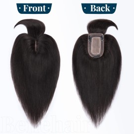 Benehair Clip in Hair Topper with Bangs Secret Topper Wiglet 100% Human Hair Clip in Top Hairpieces Fringe Bang Replacement Wiglet for Womem with Thinning Hair 6inch 27g 1B Natural Black Benehair Clip in Hair Topper with Bangs Secret Topper Wiglet 100% Human Hair Clip in Top Hairpieces Fringe Bang Replacement Wiglet for Womem with Thinning Hair 6inch 27g 1B Natural Black