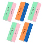 Soft \'N Style 5 Pack 4 Way Nail Buffer Block 4 Step Nail Buffer Block