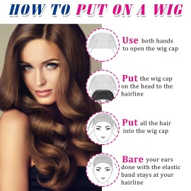 Chuangdi 50 Pcs Mesh Net Stocking Wig Cap Stretchy Nylon Liner Weaving Close End Fishnet Wig Cap for Women Men(Black and Light Brown)