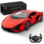 RASTAR RC Car 1/14 Scale 2.4Ghz Lamborghini Sian FKP 37 Radio Remote Control R/C Toy Car Model Vehicle (Red)