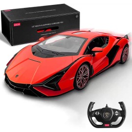 RASTAR RC Car 1/14 Scale 2.4Ghz Lamborghini Sian FKP 37 Radio Remote Control R/C Toy Car Model Vehicle (Red)