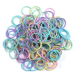 Youxuan Small Hair Elastics for Girls, Soft and Comfy Rubber Bands, 100 PCS Hair Ties, Multi Color Youxuan Small Hair Elastics for Girls, Soft and Comfy Rubber Bands, 100 PCS Hair Ties, Multi Color