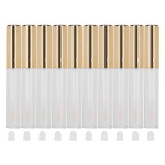 10pcs Empty Lip Gloss Tubes with Wand, 1.5ml Plastic Transparent Empty Refillable Lip Balm Bottle, Reusable Liquid Lipstick Storage Bottle