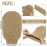 4 Pieces Bath Mitt Loofah Shower Gloves Natural Exfoliating Hemp Scrubbing Mitt Bath Sponge Shower for Women Men Scrubber Machine Washable Double Sided Available